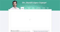 Desktop Screenshot of doctorlopezcapape.com